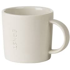 While mainly used for drinking, it also can be used to store solids for pouring (e.g., sugar, flour, grains). Coffee Cup 6 Cm Ernst Royaldesign