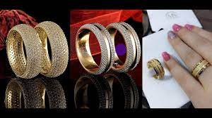 احدث موضة ❤ دبل خطوبة من ذهب لازوردى ❤ مميزة لاجمل عروسة ❤ 2019❤ - YouTube  | Gold rings jewelry, Jewelry rings, Engagement
