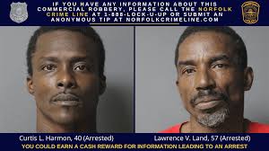2 men arrested in connection with string of commercial robberies in Norfolk 