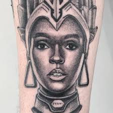 Detail shot of recent Janelle Monáe portrait, thanks again Jon. If you'd  like to get a portrait done I'd love to hear from you. I will post a bunch  of faces I'd