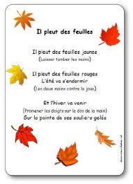 Poesie Automne Il Pleut Des Feuilles D Anne Marie Chapouton Poesie Automne Comptines Comptine Automne