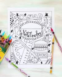 All you need is photoshop (or similar), a good photo, and a couple of minutes. Back To School Notebook Cover Printable Coloring Page The Crafting Chicks