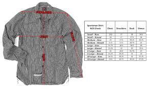 Tailored Sportsman Shirt Size Chart Edge Engineering And
