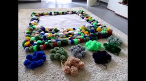 150 wollfäden in rosa mit ca. Diy Bobble Carpet Part 2 Bommel Teppich Teil 2 Pompon Borla Tapete Youtube