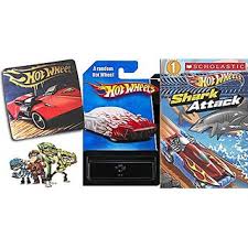 Hot wheels® flying customs™ delivers the original sto & go playset! Buy 1 Hot Wheels Car Racing Book Sticker Team Set Scholastic Reader Shark Attack Online 2585 From Shopclues