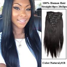 Betterlength makes the best clip in hair extensions for black women. Natural Color Straight Clip In Brazilian Human Virgin Hair African American Clip I Natural African American Hairstyles Hair Extensions Best Natural Hair Styles