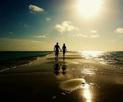 Image result for images lovers beach silhouette