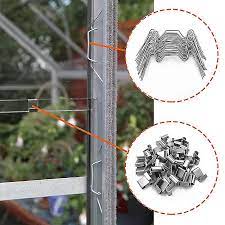 25pcs Greenhouse Glass Clips Stainless