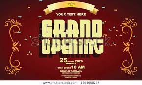Grand Opening Vector Editable Sign Banner Stock Vector Royalty Free 1464658247 Grand Opening Banner Grands