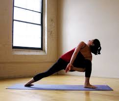 Strike A Yoga Pose Bound Extended Side Angle Yoga Twist Poses Therapeutic Yoga Side Angle Pose