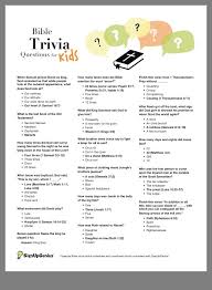 We've arranged the questions in order of difficulty, and while individual questions may be a little easier or harder than their position would suggest, each section as a whole gets progressively harder. Bible Trivia Bible Facts Trivia Questions For Kids Bible Knowledge