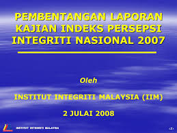 Laporan bilangan transaksi perkhidmatan online. Pembentangan Laporan Kajian Indeks Persepsi Integriti Nasional Ppt Download