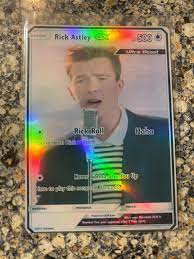 Rick Astley Rick Roll Rickroll Gx Ex Vmax V Pokémon Card Orica - Etsy