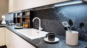 Although black is known for revealing even the tiniest of blemishes, gloss tiles are easy to wipe clean so a daily shine should. Top 5 Inexpensive Kitchen Splashback Solutions