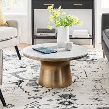 Marble Topped Pedestal Coffee Table White Marble Antique Brass In 2020 Coffee Table Wood Coffee Table White Pedestal Coffee Table