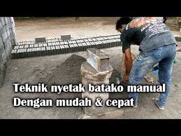 Model berikutnya adalah alat cetak batako manual genjot. Cara Membuat Batako Manual Dengan Cepat Youtube