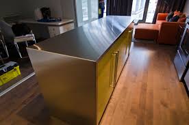 Maybe you would like to learn more about one of these? Ikea Island With Custom Thermofoil Doors And Stainless Steel Countertop Modern Kitchen Toronto By Ts Kitchen Projects Houzz