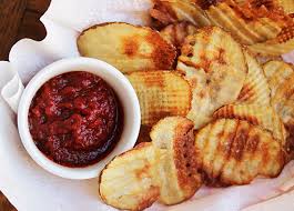 Gaufrette Potato Crisps Traina Sun Dried Tomato Ketchup Potato Crisps Sun Dried Tomato Recipes Appetizers And Snacks