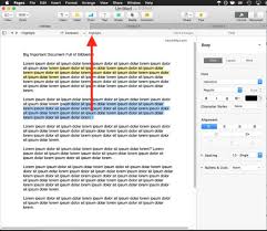Hit the format tab 4. How To Highlight In Pages For Mac Osxdaily