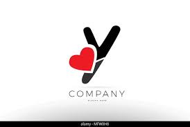 Letter sh simple and clean illustration logo initial signature with . Company Alphabet Letter Y Logo Design With Red Love Heart Symbol Stock Vector Image Art Alamy