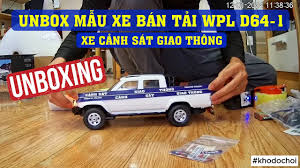 [UNBOX] Mẫu xe bán tải WPL D64-1 4WD tỉ lệ 1:16 | XE CẢNH SÁT GIAO THÔNG