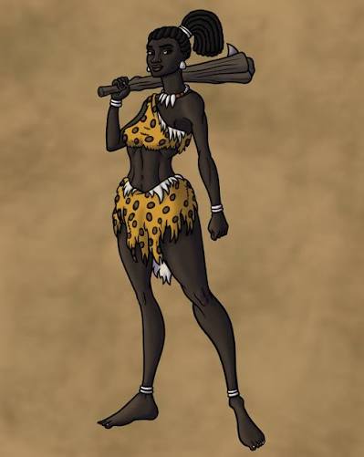 Cavegirl with Club by BrandonP on Newgrounds