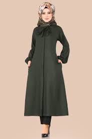 Modaselvim Kap Balon Kol Mevsimlik Kap 087mc359 Haki Casual Wear Dress Modest Long Dresses Abaya Fashion