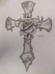 See more about drawing, art and draw. Fantasy Cross Rose Pencil Drawing Tattoo Art Drawings Cross Drawing Tattoo Design Drawings