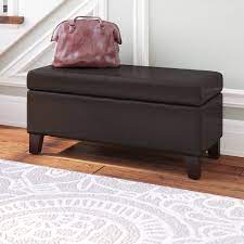 Wooden storage benches for bedroom. Winston Porter Santoro Faux Leather Flip Top Storage Bench Reviews Wayfair