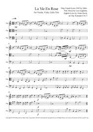 I thought that love was just a word. La Vie En Rose For Violin Viola Cello Trio By Edith Piaf Digital Sheet Music For Score Set Of Parts Download Print H0 188211 453530 Sheet Music Plus