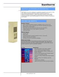Highly effective temperature control when the electrical enclosure is in a dirty, hostile or hot environment. Air Conditioner 6000 Dantherm