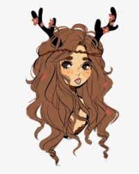 974 x 805 jpeg 76 кб. Cartoon Girl With Brown Hair Cute Aesthetic Girl Drawing Hd Png Download Kindpng