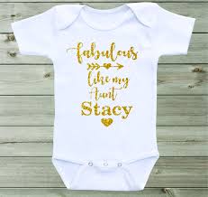 Fabulous Like My Aunt Baby Onesie Aunt Onesie Personalized Auntie Shirt Custom Onesie Baby Girl Outfit Glitter Shirt Baby Girl Shirts Baby Onesies Aunt Onesie