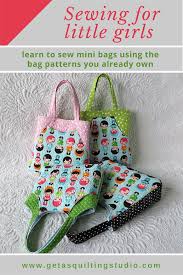 Learn To Sew Mini Bags Using The Patterns You Already Own Mini Bag Bag Pattern Sewing Bag