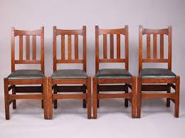 4 Stickley Brothers 379 1 2 Dining Chairs Dining Chairs Chair Craftsman Style Furniture