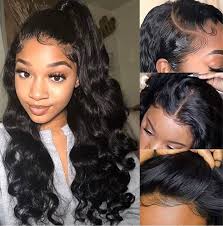 13*4 HD Transparent Lace Front Wigs pre plucked with baby hair 180% density  huma