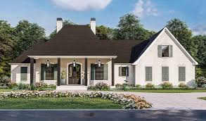 You can enjoy the spacious rear porch and the great views from kitchen, great room and dining room. 4 Bedroom Acadian Style House Plan Family Home Plans Blog