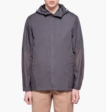 Norse Projects Coats Jackets Mens Kalmar Light Rain Jacket Magnet Grey Solopirtis