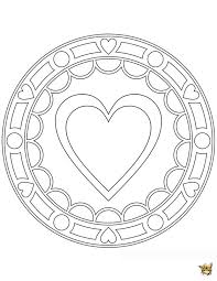 Gros Coeur Avec Images Coloriage Gros Coeur Mandala