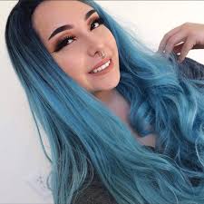 Semma 22” Blue Ombré Cosplay Wig *NWT*