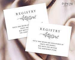 Wedding Registry Template Printable Wedding Invitation Set Digital Downl Wedding Registry Cards Unique Wedding Invitation Wording Wedding Registry Template