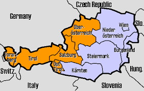 Austria Ski Map Europe