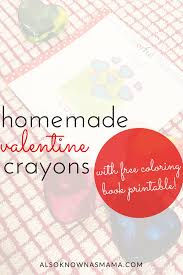 Download Homemade Crayons Mini Coloring Books For Valentine S Day Also Known As Mama