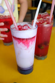 1 sk sirap ros 5 sb susu pekat manis (boleh tambah atau kurangkan ikut citarasa) 1/2 tin. Sirap Bandung Soda Traveling Cycling