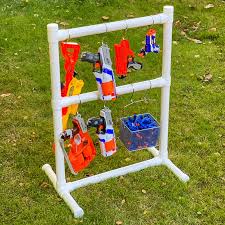 My son and his friends love having nerf battles in the neighborhood park, and we've collected quite the armory over the years! Diy Nerf Gun Storage Rack The Handyman S Daughter