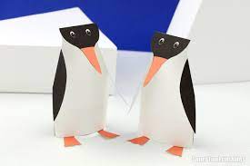 Making penguin with papers, here we start with paper penguin art for kids, it's easy to making paper animals. Paper Penguin Craft The Craft Train