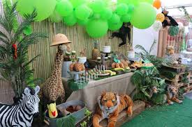 Welcome To The Jungle Birthday Party Ideas Photo 1 Of 86 Safari Birthday Safari Birthday Party Boys 1st Birthday Party Ideas