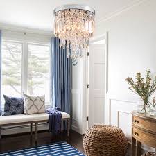 Our flush mount crystal chandeliers are made to fit todays life style with our quality of high crystal chandeliers and flush mount fixtures. Modern Flush Mount Mini Crystal Chandelier Ceiling Light Sofary