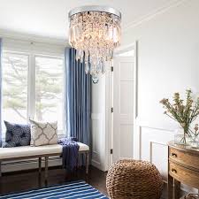 If you need to illuminate a hallway, vestibule, stairwell, landing, foyer, or other small space, modern flush ceiling. Modern Flush Mount Mini Crystal Chandelier Ceiling Light Sofary
