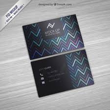 Download Business Card Mockup With Zigzag Pattern For Free Business Card Mock Up Download Business Card Business Card Design